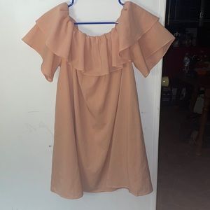Peach Flowy Dress